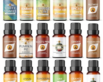 Essential Oil Blends | 100% Pure Essential Oils | Summer Spring Winter Christmas Aromatherapy Oils For Diffuser Burner Fragrances | 10ml