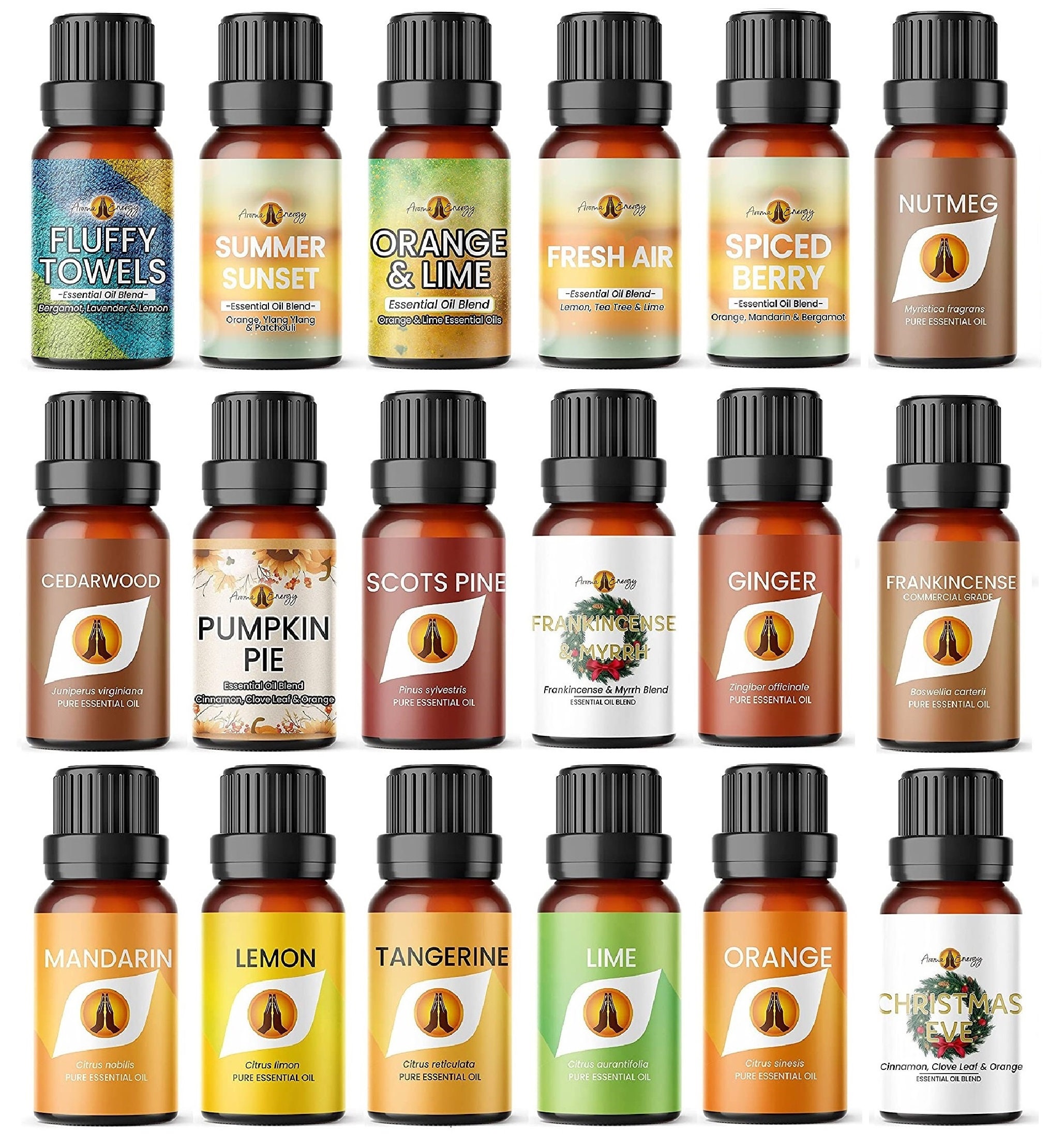 Essential Oil Blends 100% Pure Essential Oils Summer - Etsy