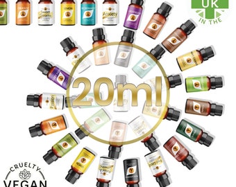 Essential Oils | 100% Pure Essential Oil | Aromatherapy Oils For Diffuser Burner Fragrances | 20ml