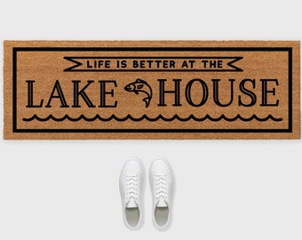 Lake house Doormat,Life is better at the Lake Doormat,Lake House Door Mat,Lake Life doormat,Custom Lake house doormat,Lake house decor