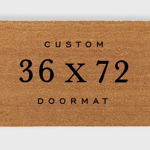 Custom 36 X 72 Inch Doormat3ft by 6ft Doormat3 X 6 Etsy