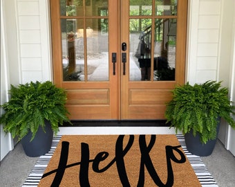 Hello Script Doormat,Hello Doormat,Extra Large Doormat,Huge Doormat,Welcome Doormat,Welcome Personalized Name Doormat,Personalized Doormat,