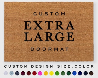 Custom Extra Large Doormat,Double Door Doormat,Double Doormat,3 x5 feet doormat,Large Front doormat,Huge Doormat, Estate Doormat