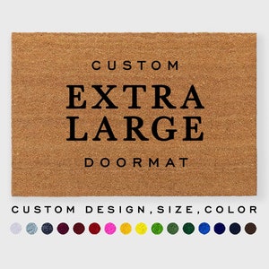 Custom Extra Large Doormat,Double Door Doormat,Double Doormat,3 x5 feet doormat,Large Front doormat,Huge Doormat, Estate Doormat