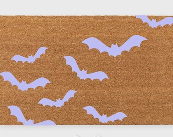 Pastel Halloween Doormat,Pastel Halloween Decor,Pastel Bats doormat,Bats door mat,Halloween Doormat,Halloween Porch Decor,Pastel Bat Decor