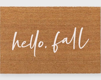 Hello Fall Doormat, Hello Fall Doormat, Fall Doormat,Hey there Pumpkin Doormat, Fall Doormat, Happy Fall doormat,Fall Door Decor, Fall Decor