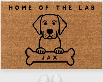 yellow lab doormat