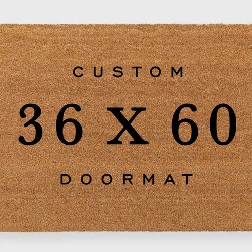 Custom 24 X 72 Inch Doormat Extra Large Doormatxlarge Etsy