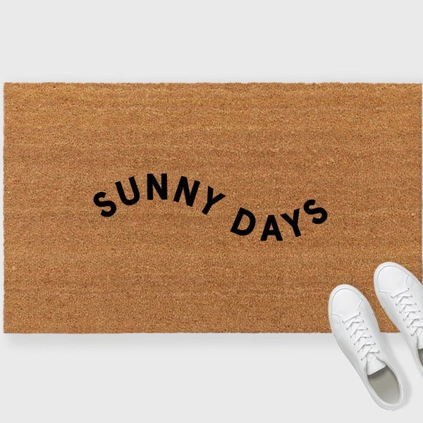 Sunny Days Doormat,Hello Sunshine Doormat,Summer Doormat,Spring Doormat,Custom 24 x 72 inch doormat, Extra Large Doormat,Spring Porch Decor