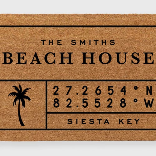 to Our Paradise Doormat Beach House Doormat Beach Etsy