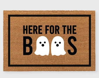 Here for the Boos Doormat,Boo Doormat,Ghosts Halloween Doormat,Boo Ghost Doormat,Ghost Decor,Halloween Doormat,Ghost Doormat,Halloween Decor
