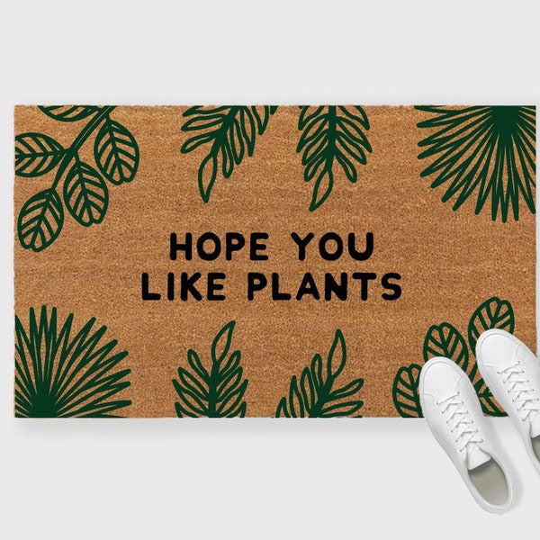 Plant Doormat Etsy