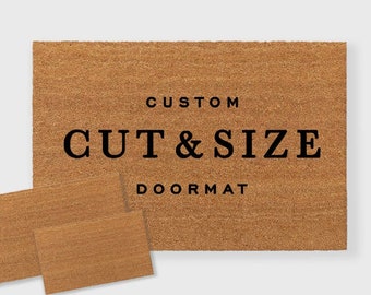 Custom Size doormat, Custom Cut doormat, Large Custom Doormat, Double Door Doormat,Any Size Doormat, 24 x 72 inch doormat,Large Doormat Coir