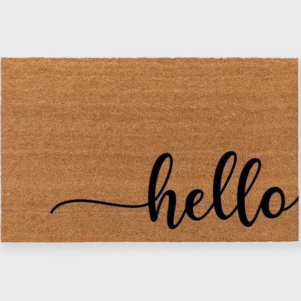 Hello Doormat Etsy