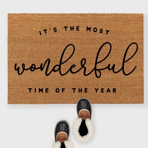 Most Wonderful Time of the year-Funny Christmas Doormat-Christmas Doormat -Winter Doormat-funny Christmas-Christmas home decor-funny holiday