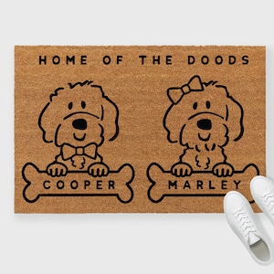 Custom Doodle Mat, Doodle doormat, Goldendoodle Doormat, Labradoodle Doormat, Goldendoodle Gifts, Doodle doormat,Goldendoodle Art,Doodle Mom