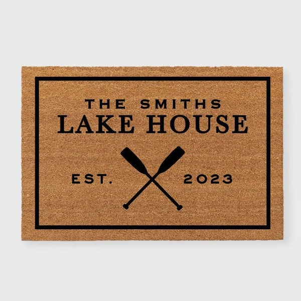 Lake house Doormat- Lakehouse doormat, Lake Life doormat, Custom Lake house doormat, Lake house decor, Lake House Sign, Life at the lake