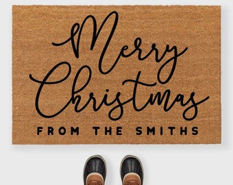 Christmas doormat,Custom Christmas Doormat,Personalized Christmas doormat,Merry Christmas Doormat,Holiday doormat,Christmas Welcome Mat