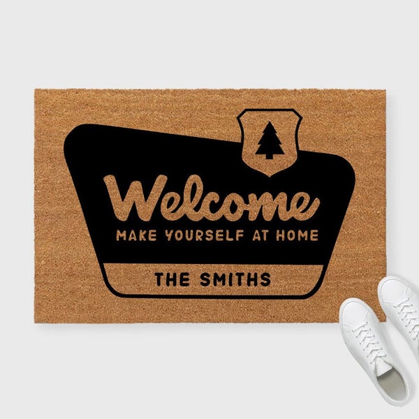 to the Lake Door Mat Etsy