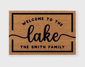 Lake house Doormat, Lakehouse doormat, Lake Life doormat, Custom Lake house doormat, Lake house decor, Lake House Sign, Life at the lake