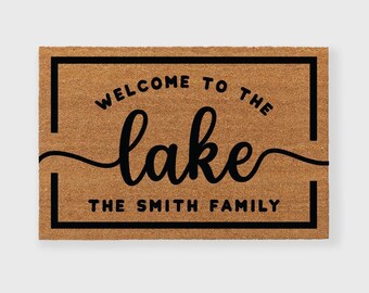 Lake house Doormat, Lakehouse doormat, Lake Life doormat, Custom Lake house doormat, Lake house decor, Lake House Sign, Life at the lake