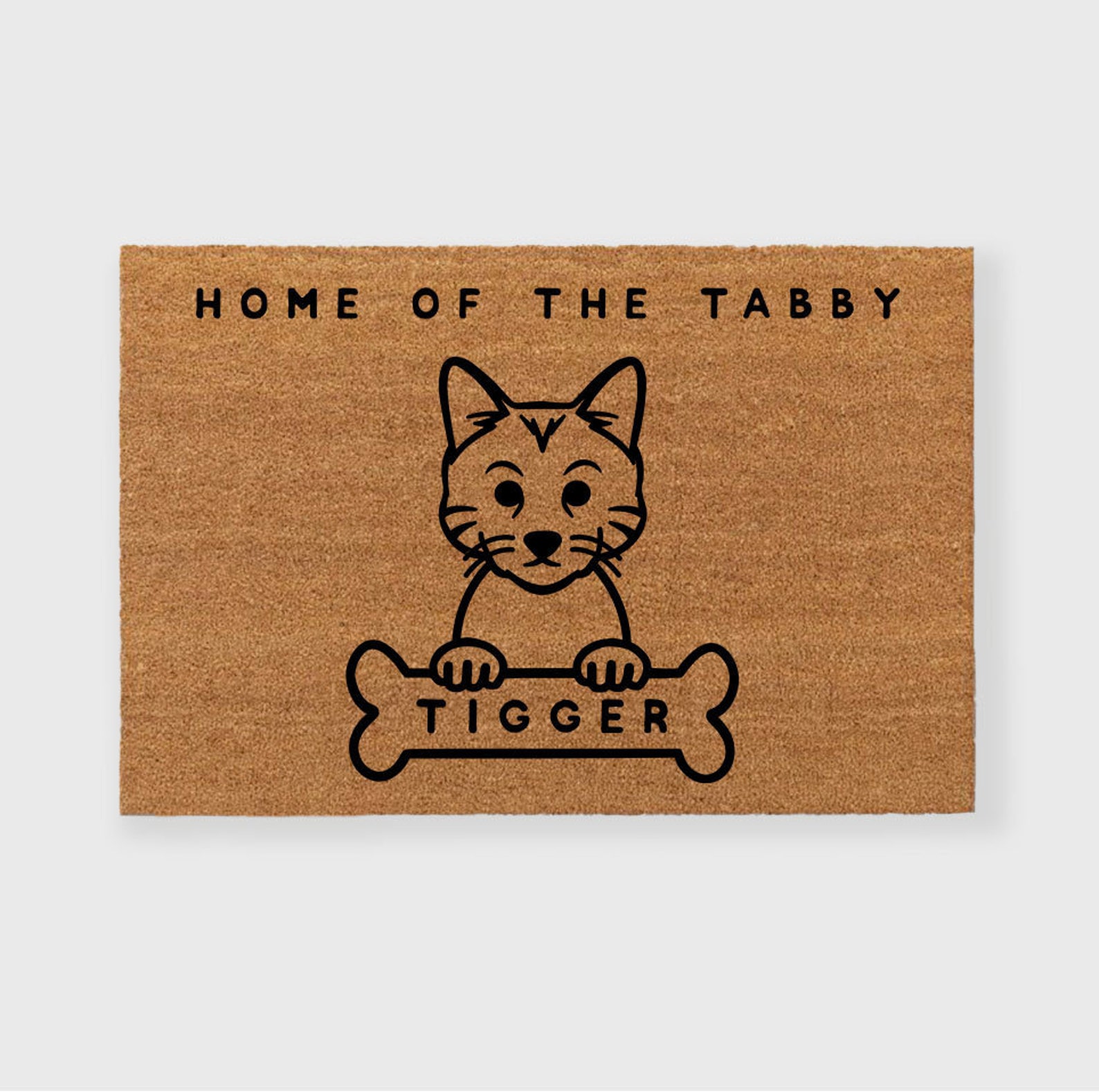 Custom Cat Doormat Cat Doormat Cat Rug Tabby Cat Doormat Etsy