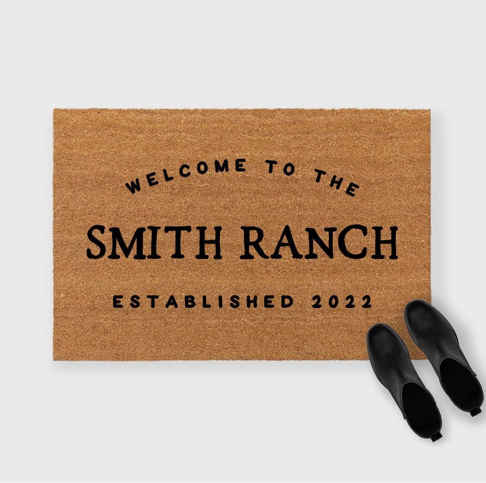 G Ranch Mat Ranch Doormat,custom Ranch Doormat,ranch Decor,ranch Door Mat,life is ...