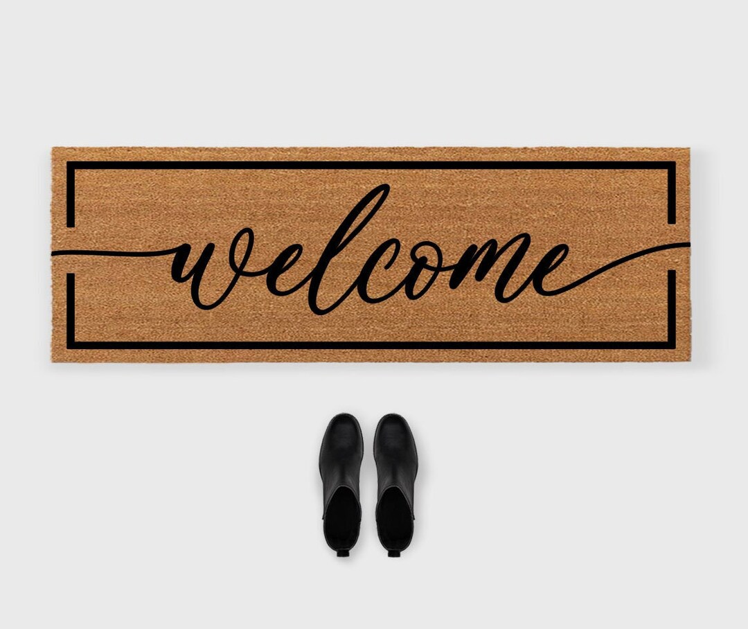 Script Doormat,large Doormat,3x5 Outdoor Mat,3x5 Entry Mat,double Door