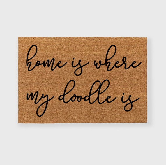 Custom Dog Mat- Custom Doodle Doormat - Doodle Doormat - Goldendoodle Doormat - Labradoodle Doormat - Gifts for doodle lovers - Welcome Mat
