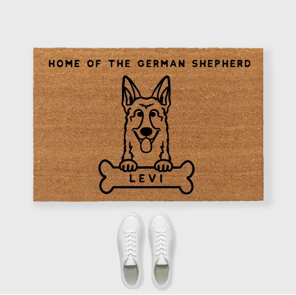 German shepherd door clearance mat