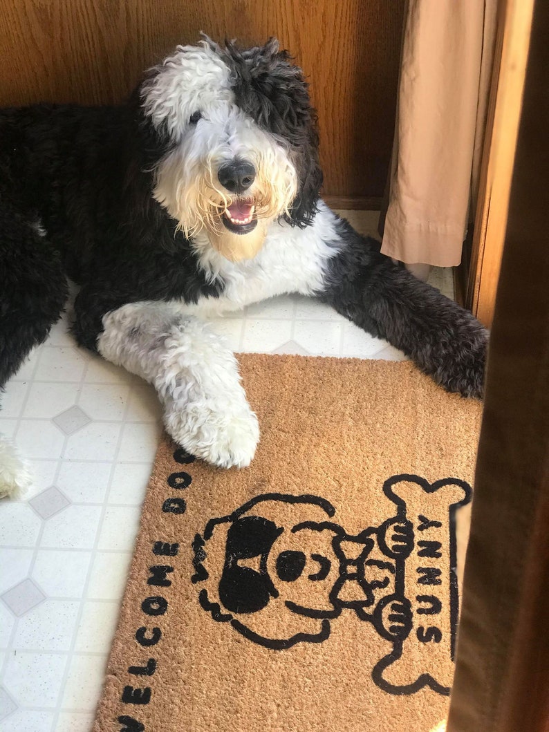 Custom Doodle Mat Doodle Doormat Goldendoodle Doormat Etsy