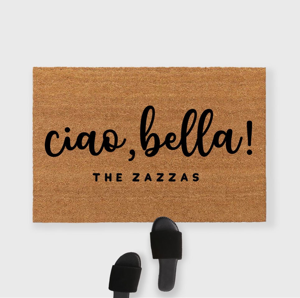 Custom Ciao doormat Ciao doormat Ciao Bella doormat Italian Etsy.de