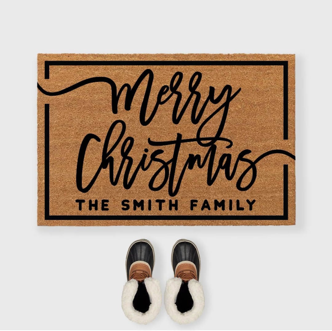Personalized Merry Christmas Doormat,merry Christmas Door Mat