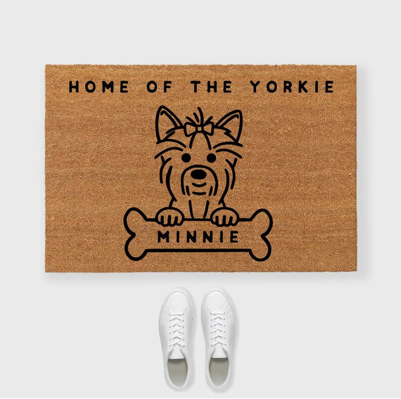 Yorkie Doormat Yorkie Door Mat Yorkshire Terrier Doormat Etsy
