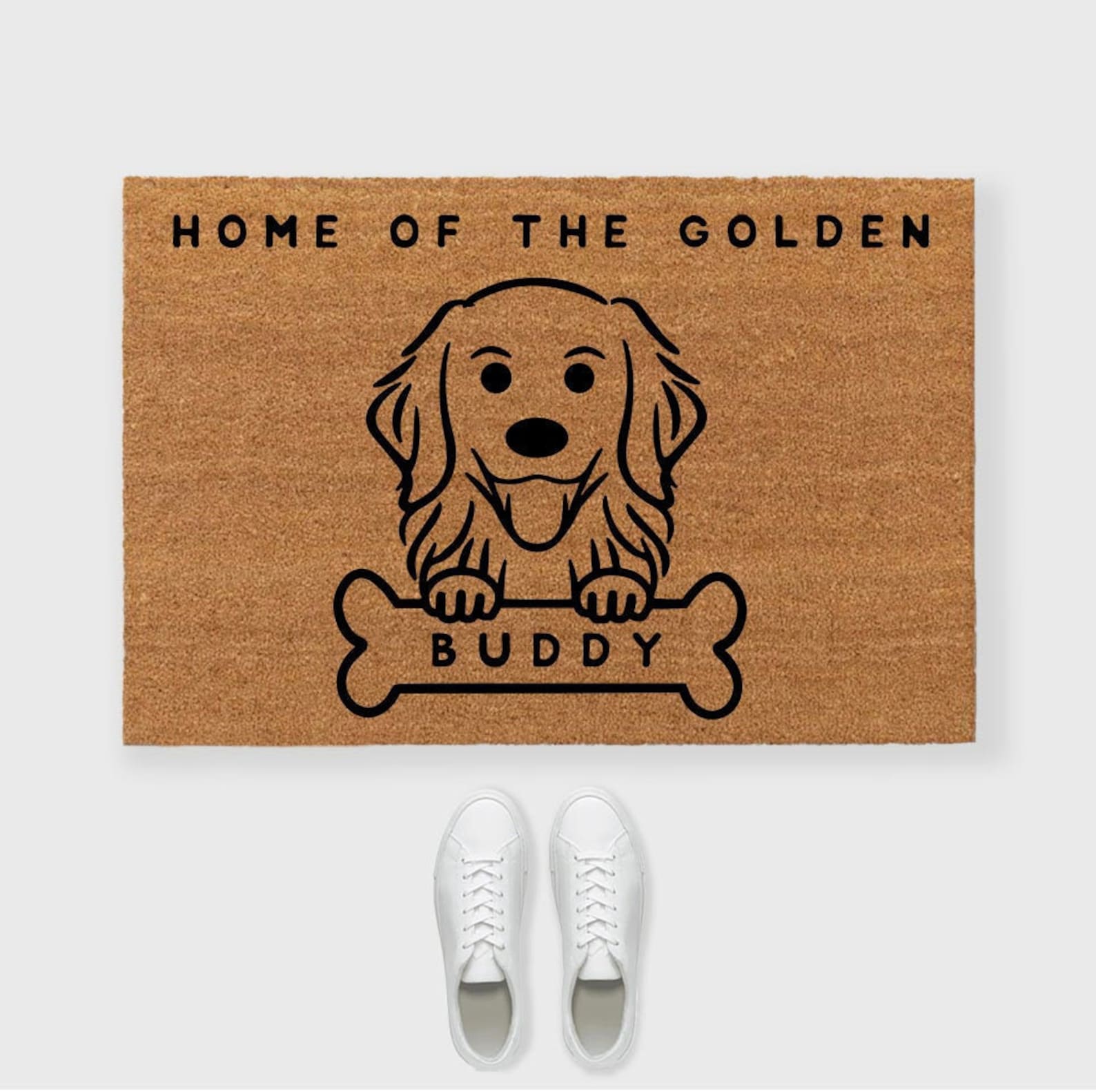 Golden Retriever Doormat Golden Retriever Door Mat Custom Etsy