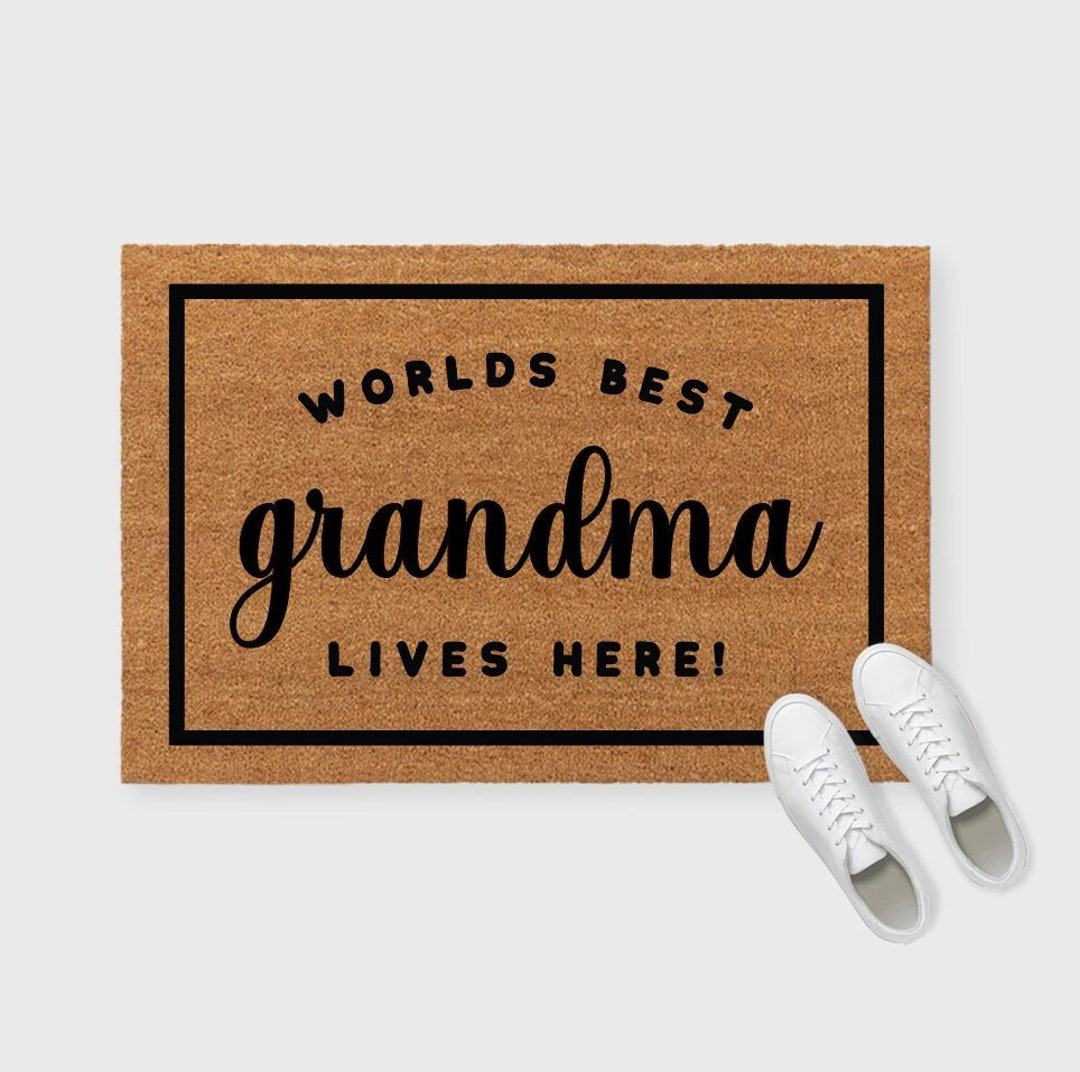 Custom Home of the World's Best Grandma Doormatgrandma Etsy
