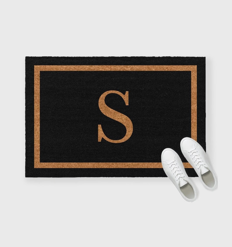 Monogram Doormat,Monogrammed doormat,Personalized Doormat, Last Name doormat, Custom doormat,Letter doormat, Initial Doormat,Letter Monogram
