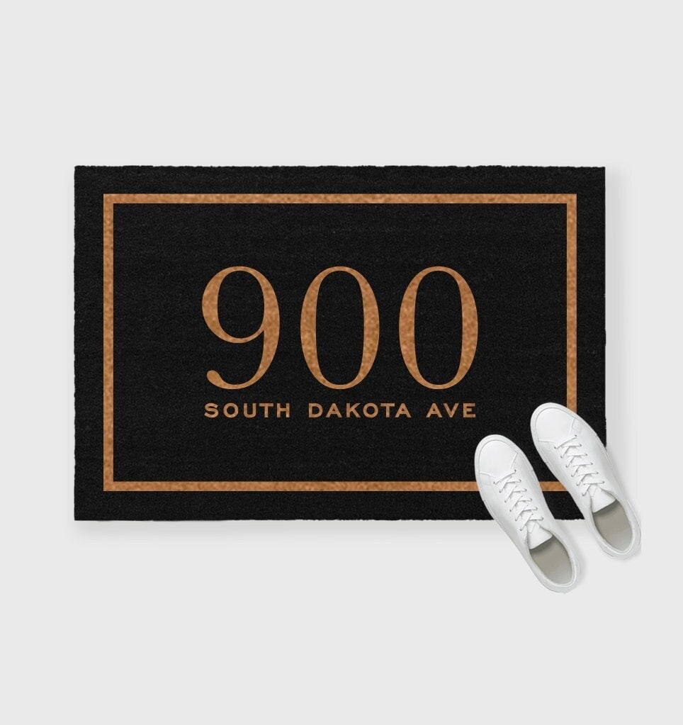 Custom Address doormat, Personalized Address Doormat, Home Address Doormat, Street Address Doormat, Zip Code Doormat, House Number Doormat