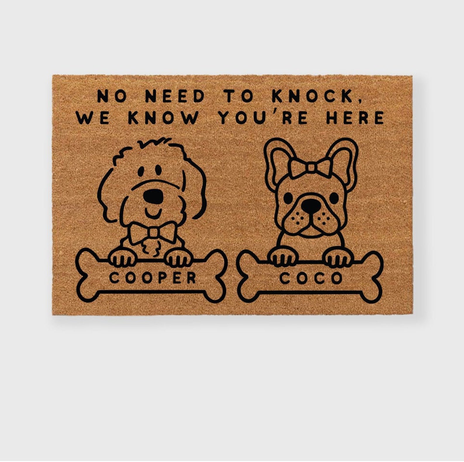 Custom Dog doormat Custom Dog door mat Dog Rug Funny dog Etsy