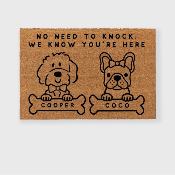 Custom Dog Doormat Custom Dog Door Mat Dog Rug Funny Dog Etsy