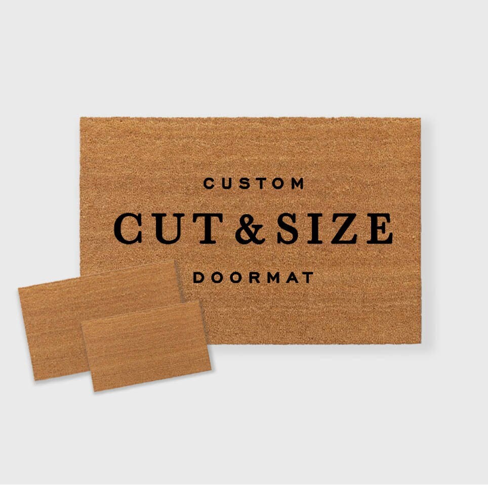 Felpudo de tamaño personalizado, felpudo de corte personalizado, felpudo personalizado grande, felpudo de puerta doble, felpudo de cualquier tamaño, felpudo de 24 x 72 pulgadas, coco de felpudo grande