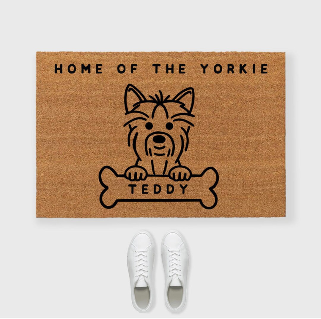 Yorkie Doormat Yorkie Door Mat Yorkshire Terrier Doormat Etsy