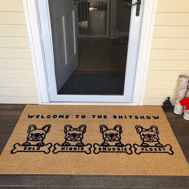 Custom Dog Doormatcustom Dog Door Matpet Doormatfunny Pet Etsy
