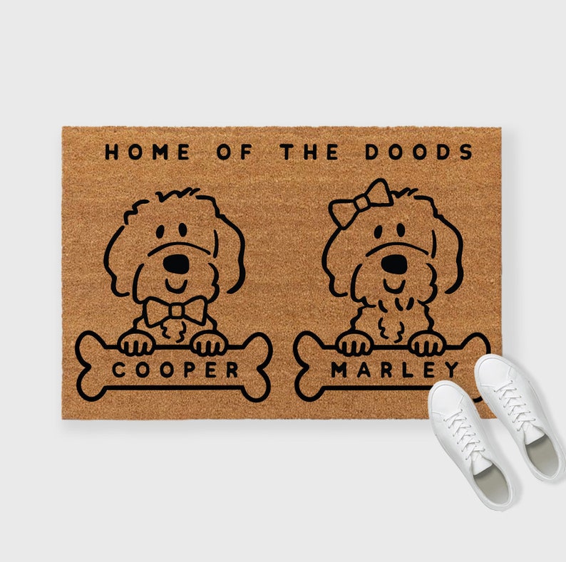 Custom Doodle Mat Doodle Doormat Goldendoodle Doormat Etsy Hong Kong