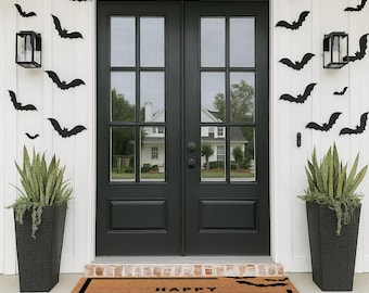 Bats Halloween Doormat: Extra Large Fall Porch Decor