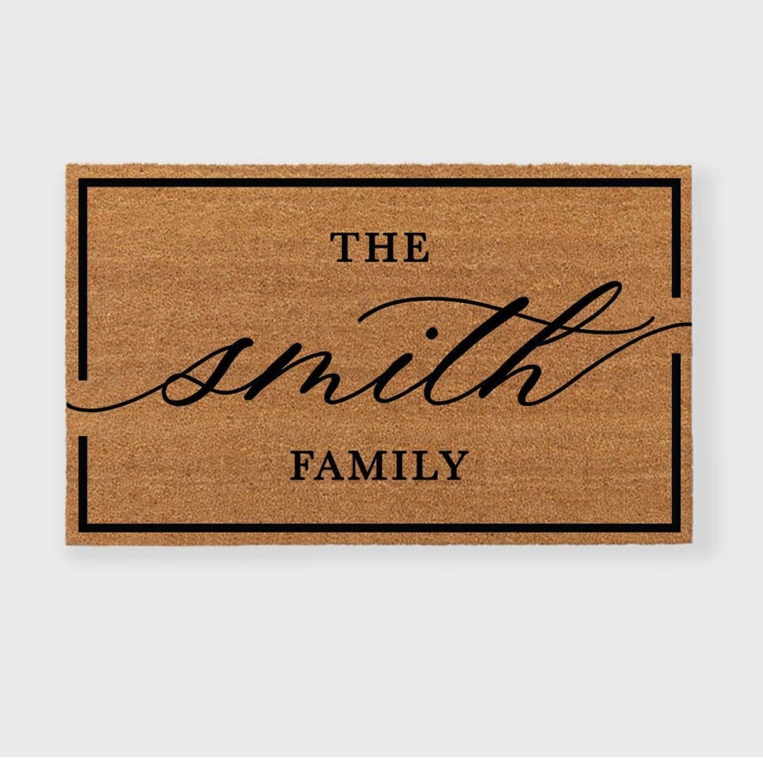 Last Name Doormat,personalized Doormat,custom Doormat,family Name