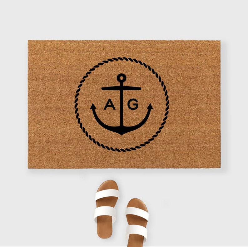 Nautical decor Beach house decor,Lake Life doormat,Lake house doormat,Lake house decor Nautical Doormat,Anchor doormat,Beach House Doormat