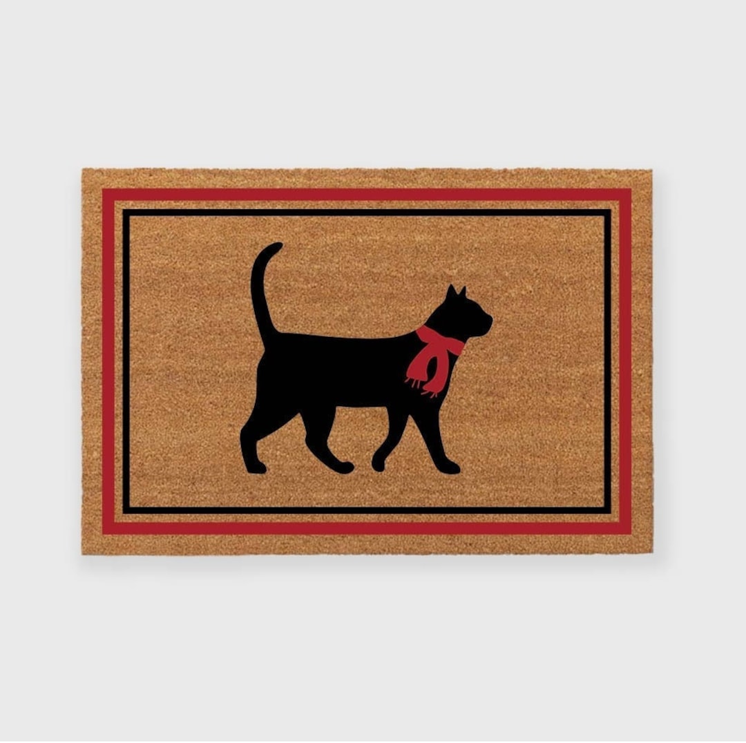 Custom Cat Christmas Doormat,custom Cat Doormat,cat Christmas Doormat