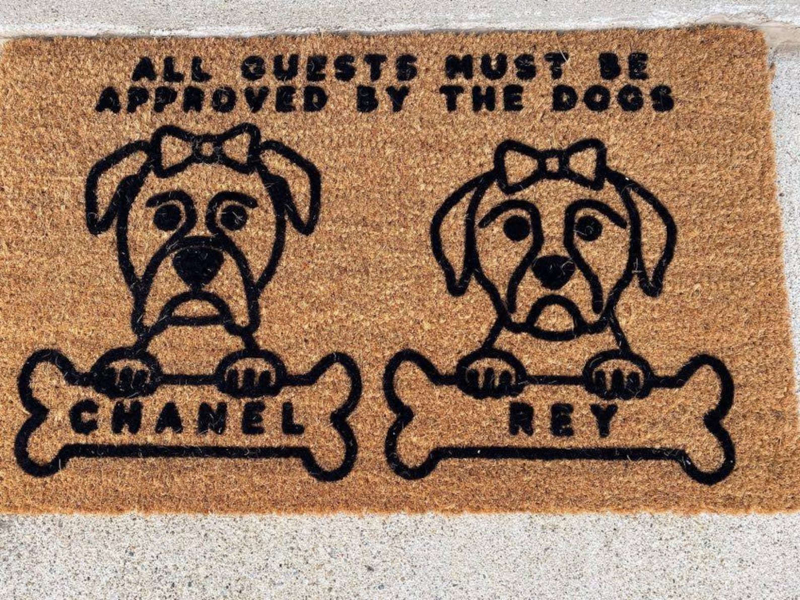 Custom Dog doormat Custom Dog door mat Dog Rug Funny dog Etsy