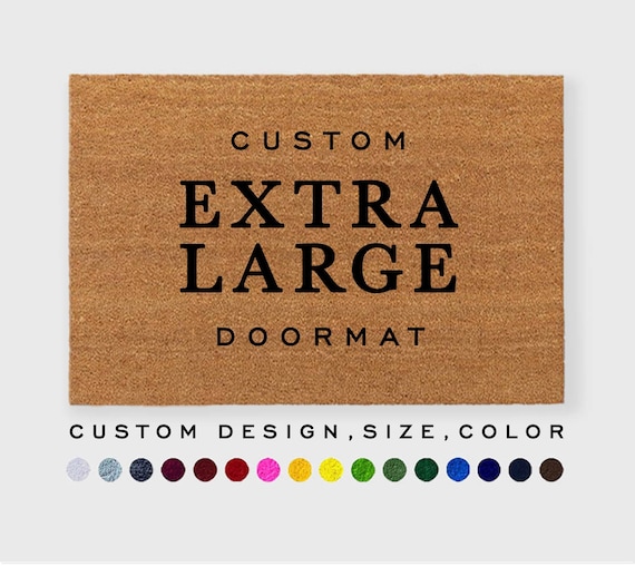 Custom Extra Large Doormat,Double Door Doormat,Double Doormat,3 x5 feet doormat,Large Front doormat,Huge Doormat, Estate Doormat